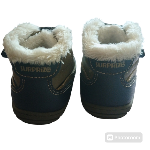 Stride Rite Surprize Abraham Toddler Boys Fur Lined Duck Boots Size 3 - Picture 4 of 9